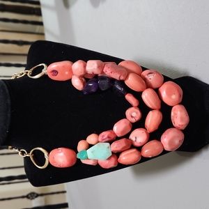 Roxanne Assoulin for Lee Angel Coral stone necklace